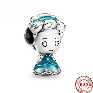 Disney Sterling Silver 925 Princess Cinderella Bracelet Charm